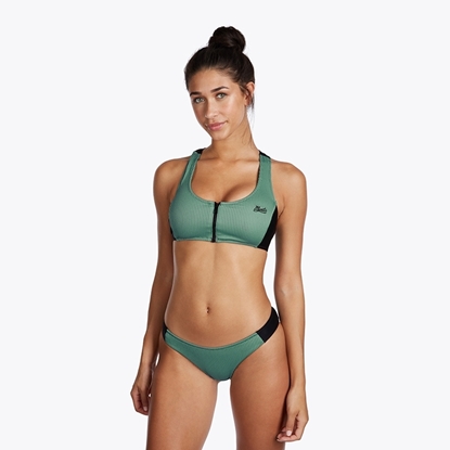 Εικόνα της Zipped Bikini Bottom Sea Salt Green