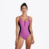 Εικόνα από The Wild Zipped Swimsuit Black/Pink