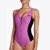 Εικόνα από The Wild Zipped Swimsuit Black/Pink