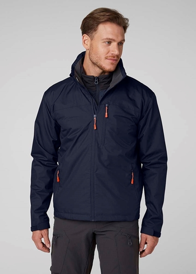 Εικόνα από CREW HOODED JACKET Graphite Blue